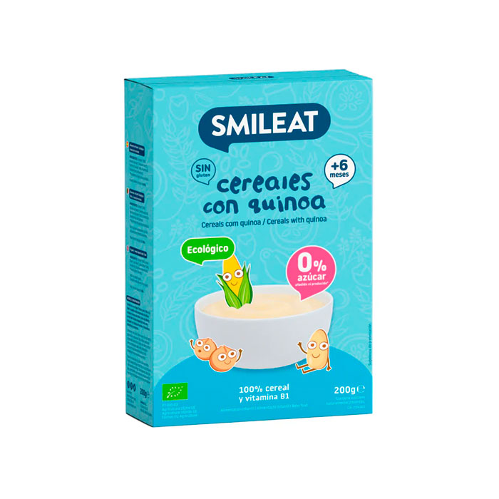 Smileat Papilla Cereales Sin Gluten con Quinoa 200g