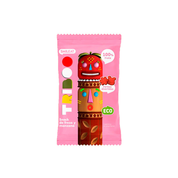 Smileat Snack Triboo de Fresa y Manzana 25g