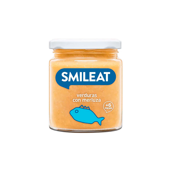 Smileat Tarrito Ecológico Verduras con Merluza +6m 230g