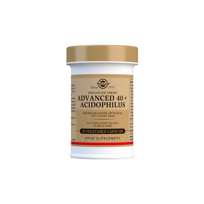 Solgar 40 Plus Acidophilus Avanzado 60 Cápsulas Vegetales