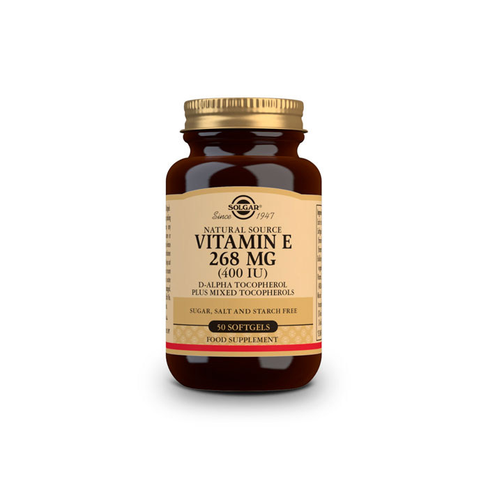 Solgar Vitamina E 400 Ui 268 mg 50 Cápsulas Blandas