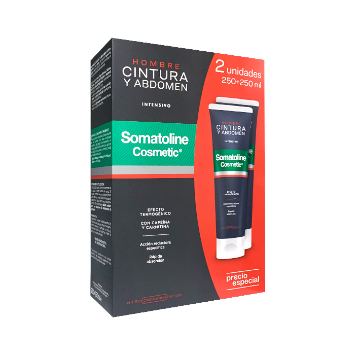 Somatoline Hombre Cintura y Abdomen Intensivo Duplo 250ml+250ml