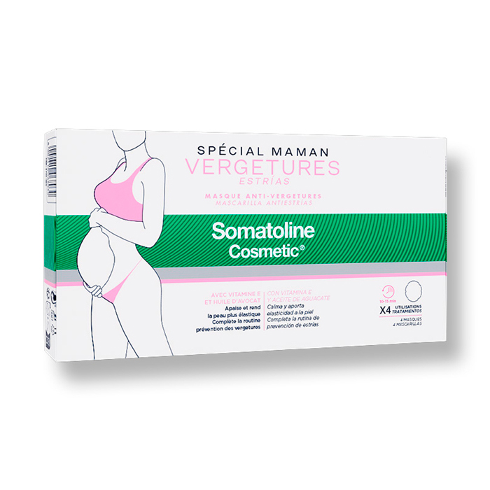 Somatoline Mascarilla Antiestrías Especial Mamás 4 Unidades