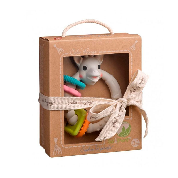 Sophie la Girafe Sonajero Mordedor Colorings 100% Hevea Natural
