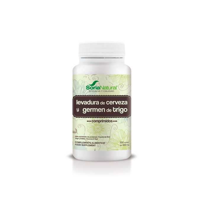 Soria Natural Levadura de Cerveza y Germen de Trigo 500 Comprimidos