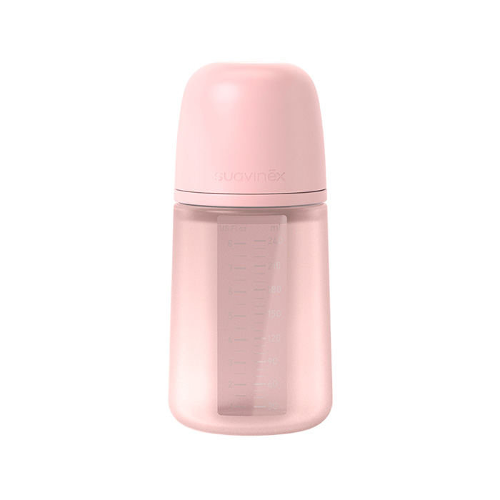 Suavinex Biberón Colour Essence Soft Tetina Fisiológica Sx Pro Silicona Flujo M 240ml Rosa