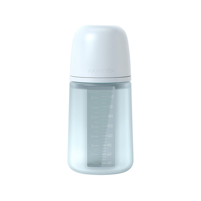 Suavinex Biberón Colour Essence Soft Tetina Fisiológica Sx Pro Silicona Flujo M 240ml Azul Claro