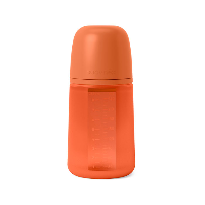 Suavinex Biberón Colour Essence Intense Tetina Fisiológica Sx Pro Silicona Flujo M 240ml Rojo