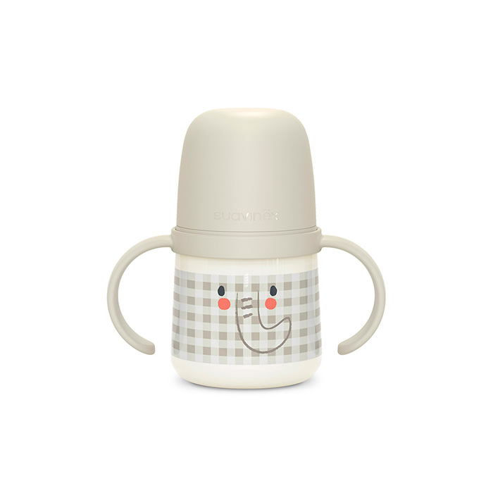 Suavinex Biberón Night & Day Silicona +6m 150ml Gris