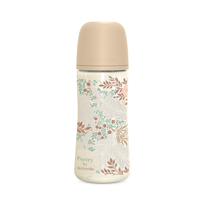 Suavinex Biberón Poliamida Poetry Tetina Fisiológica Sx Pro Silicona Flujo Denso 360ml Beige +6m