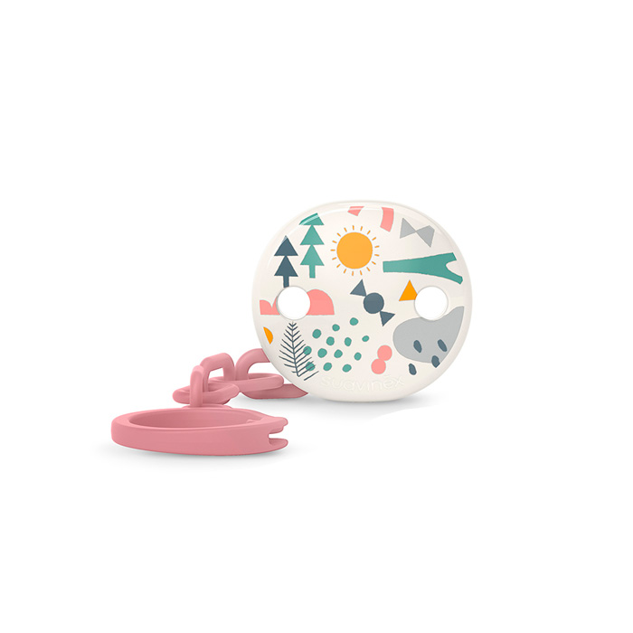 Suavinex Broche Pinza Prints +0m Lila