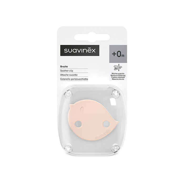 Suavinex Broche Pinza Prints Birdies +0m Rosa