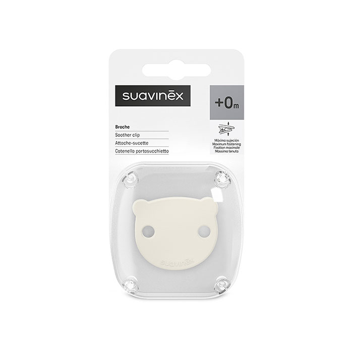 Suavinex Broche Pinza Prints Wild & Free +0m Beige