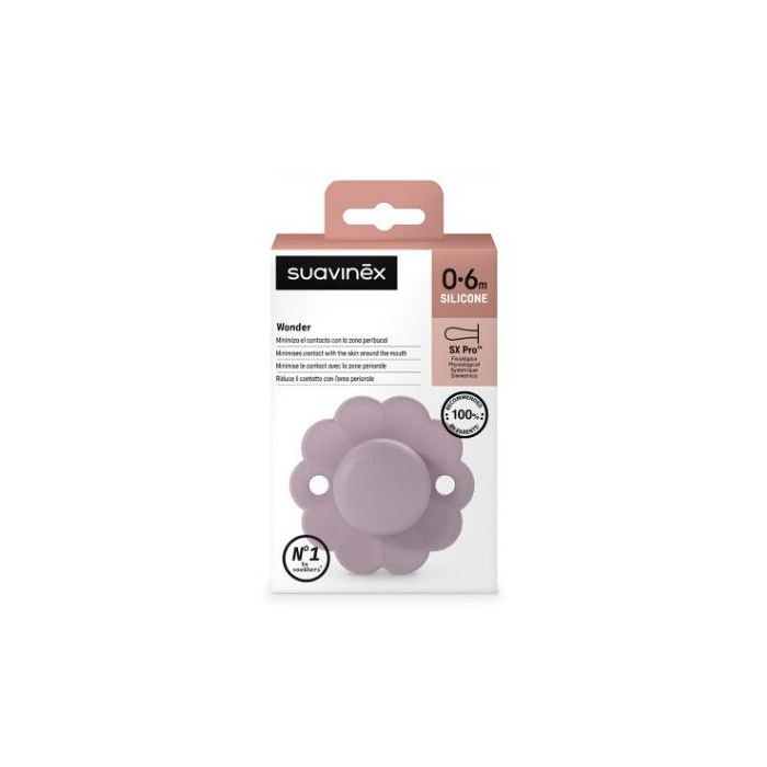Suavinex Chupete Wonder Intense con Tetina Fisiológica Sx Pro Silicona 0-6m Lila