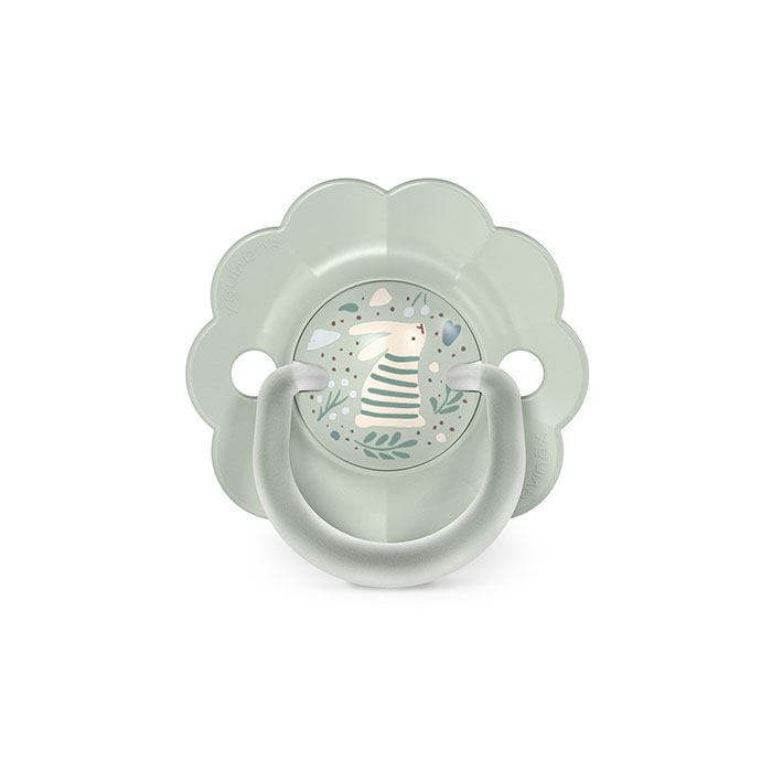 Suavinex Chupete Wonder Soft Redondo Tetina Fisiológica Sx Pro Silicona 0-6m Conejo Verde