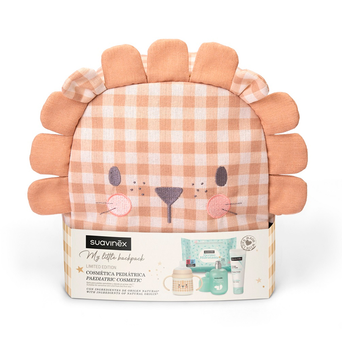Suavinex Mochila Guardería León con Cosmética Amarilla