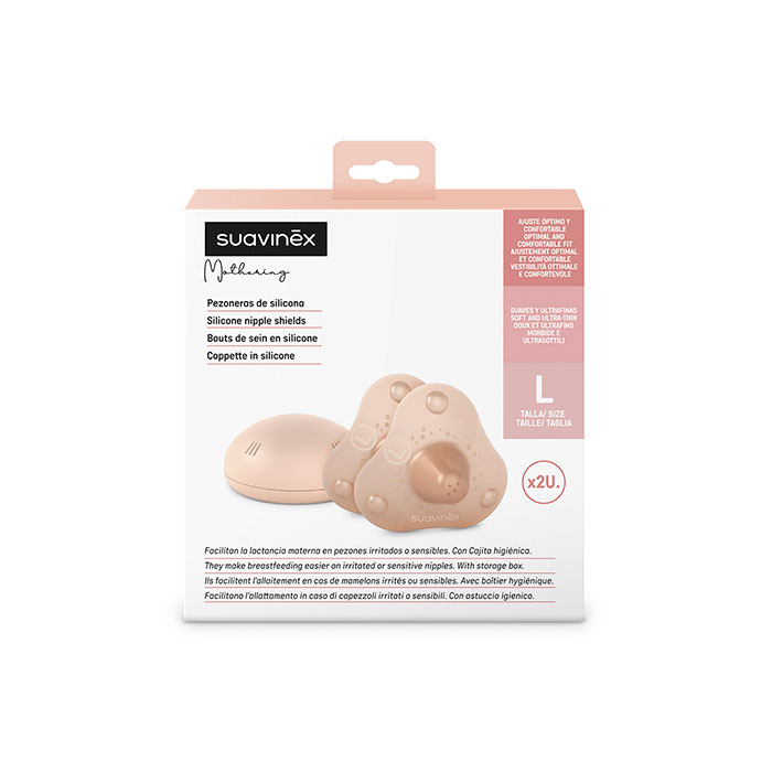 Suavinex Mothering Pezoneras de Silicona 2 Unidades Talla l