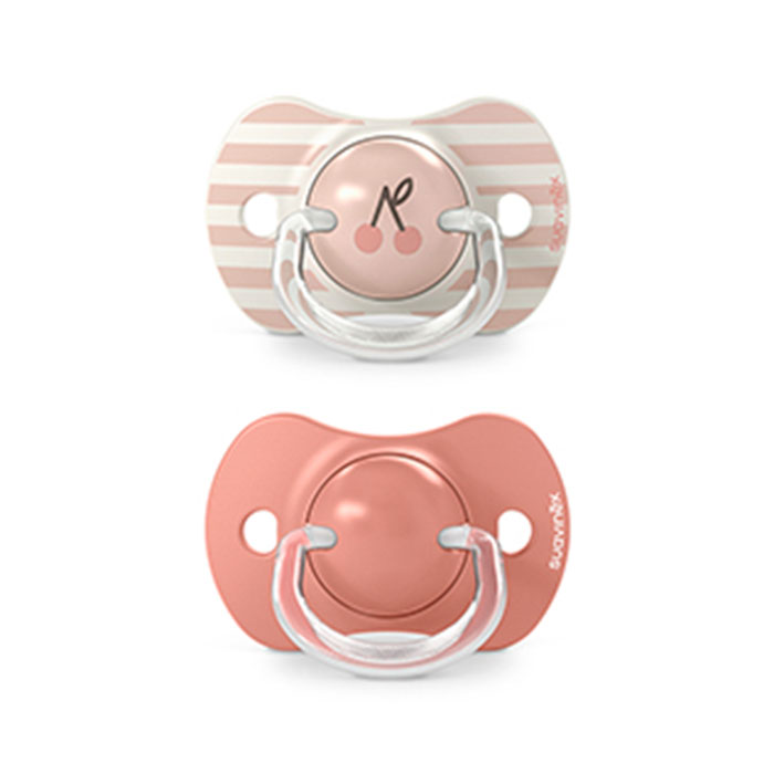 Suavinex Pack Chupetes Prints Birdies Tetina Fisiológica Sx Pro +18m Rosa