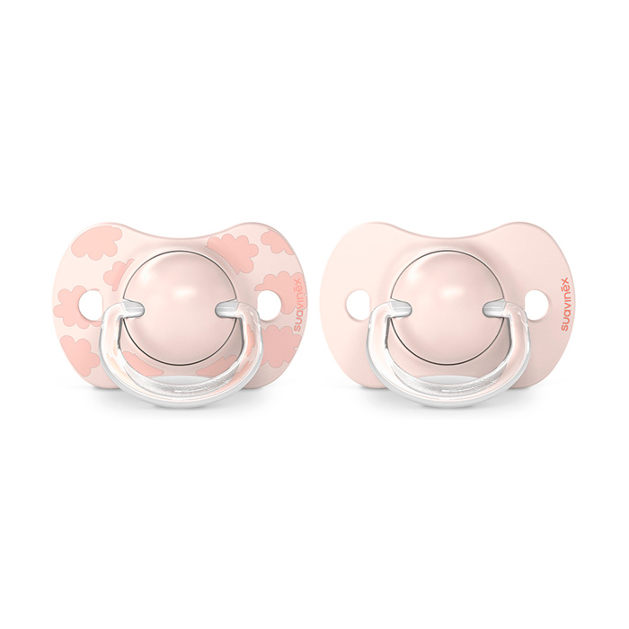 Suavinex Pack Chupetes Prints Tetina Fisiológica Sx Pro 0-6m Rosas