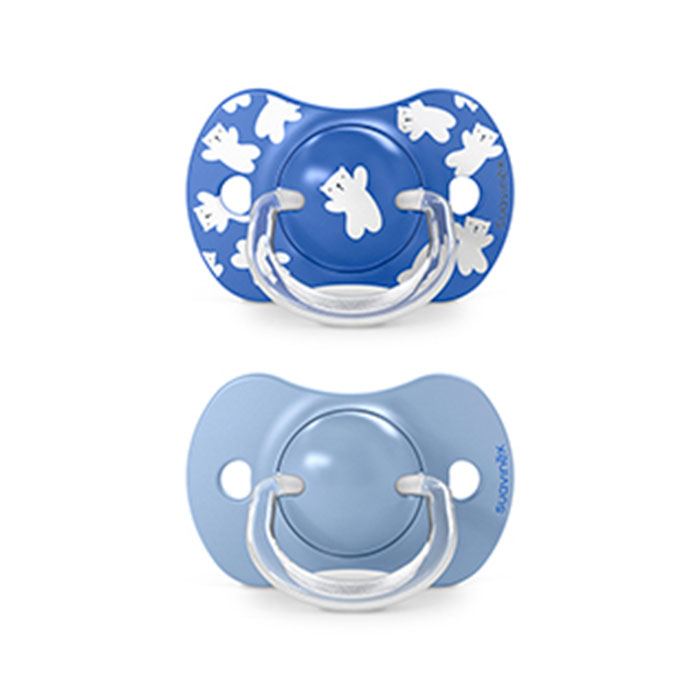 Suavinex Pack Chupetes Prints Wild & Free Tetina Fisiológica Sx Pro +18m Azul