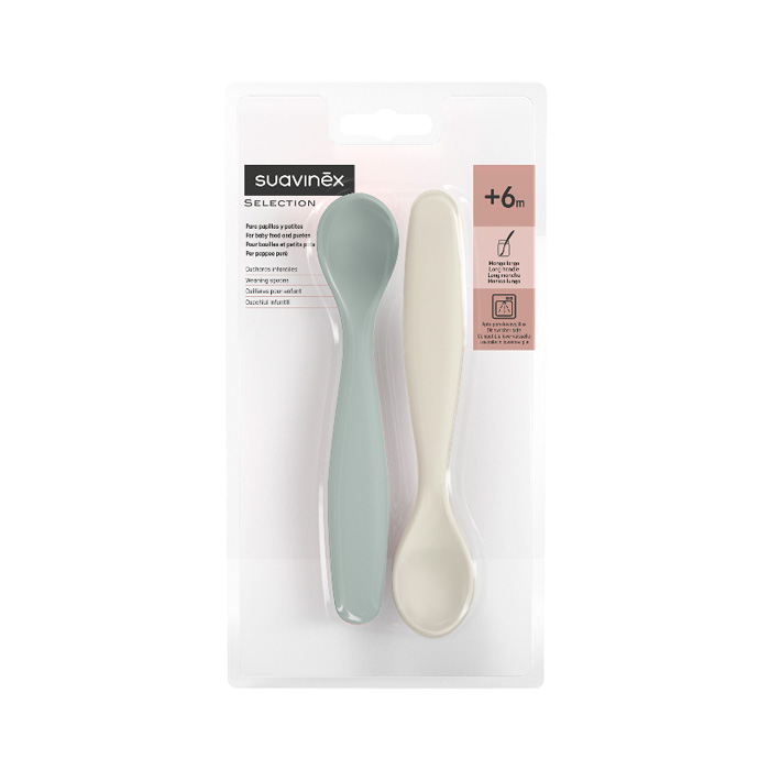 Suavinex Pack Cucharas Infantiles Wonderland Verde Beige