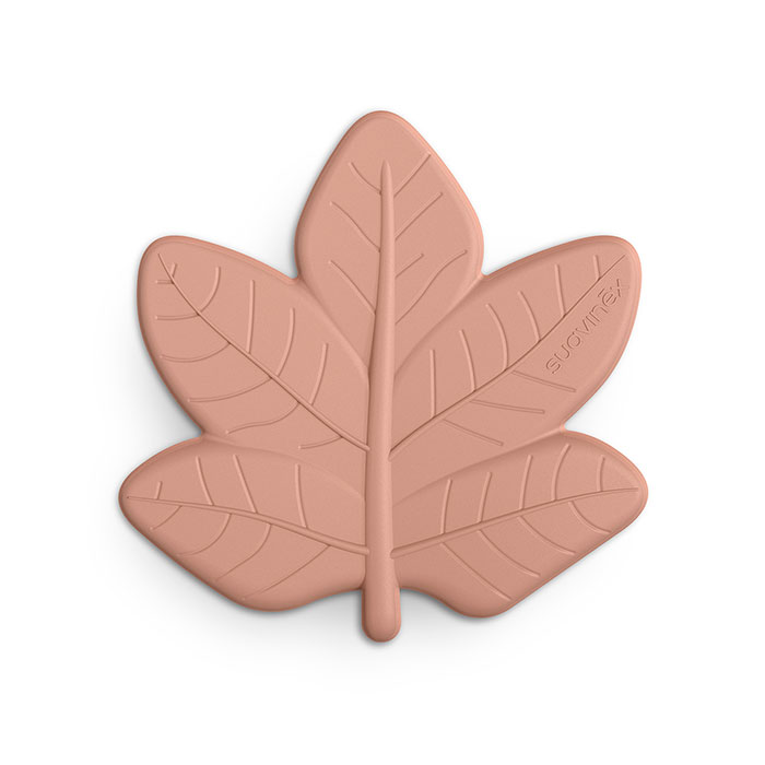 Suavinex Poetry Mordedor Silicona Hoja de Bosque Marrón +0m