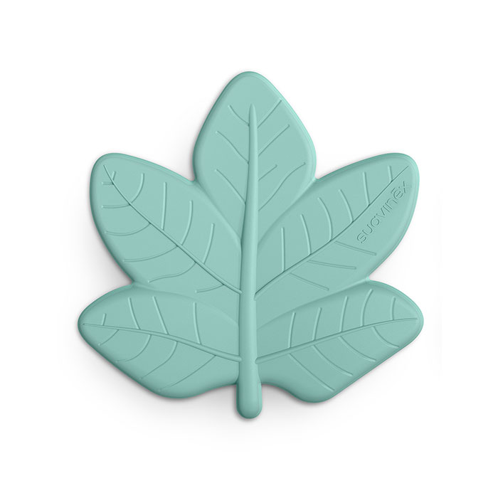 Suavinex Poetry Mordedor Silicona Hoja de Bosque Verde +0m