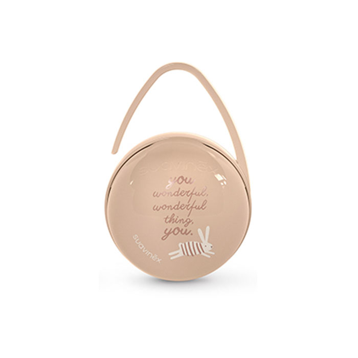 Suavinex Portachupetes Wonderland Duo Conejos Beige