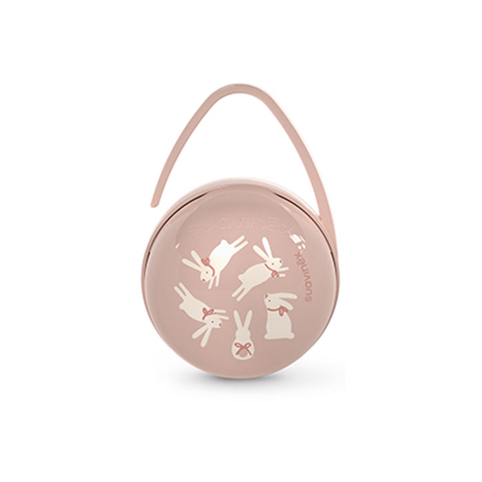 Suavinex Portachupetes Wonderland Duo Conejos Rosa