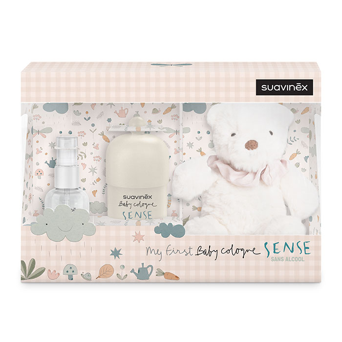 Suavinex Set Baby Cologne Sense 100ml + 50ml + Peluche