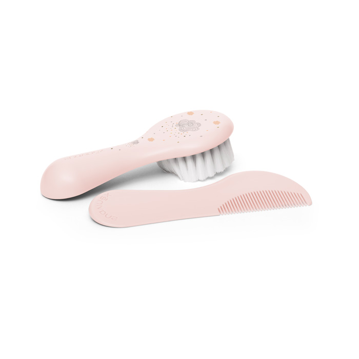 Suavinex Set Cepillo y Peine Rosa