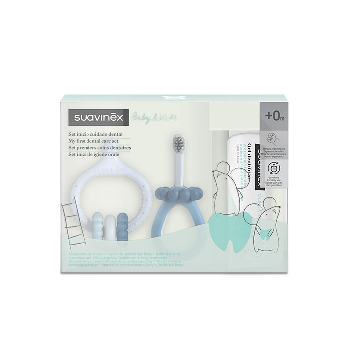 Suavinex Set Inicio Cuidado Dental Azul +0m