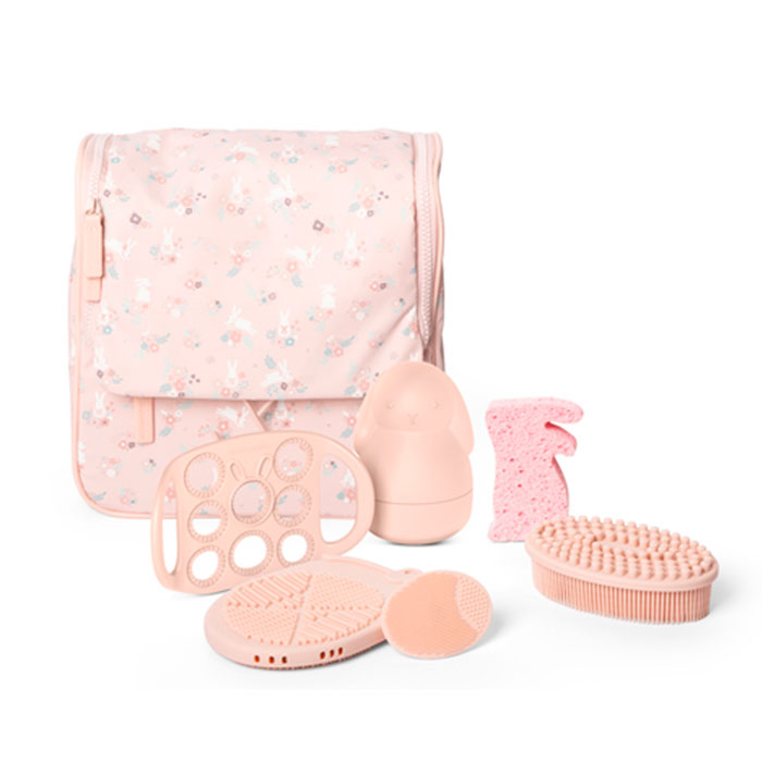 Suavinex Set Neceser Baño y Juego Bebé Wonderland Rosa