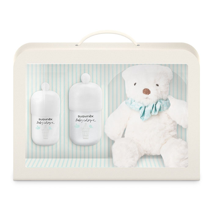Suavinex Set Premium Maleta Baby Cologne 100ml + 50ml + Peluche