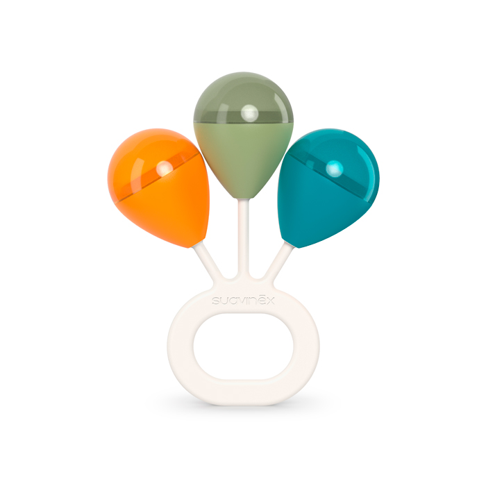 Suavinex Sonajero Galaxy Naranja Verde Azul