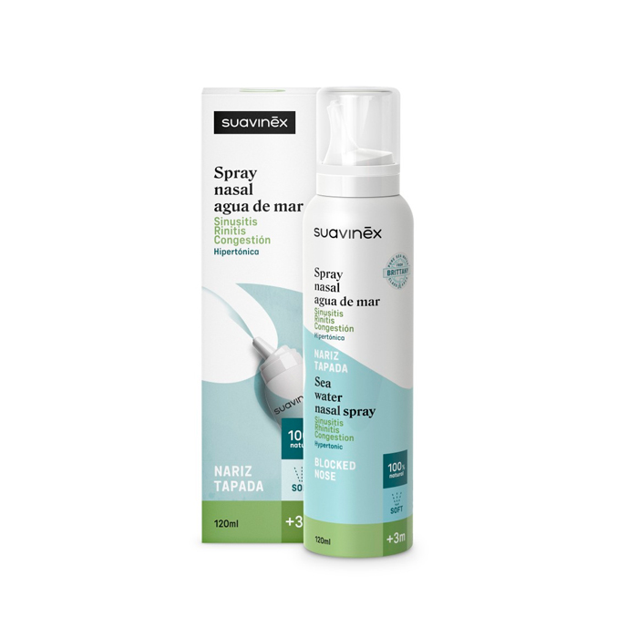 Suavinex Spray Nasal Agua de Mar Hipertónica 120ml