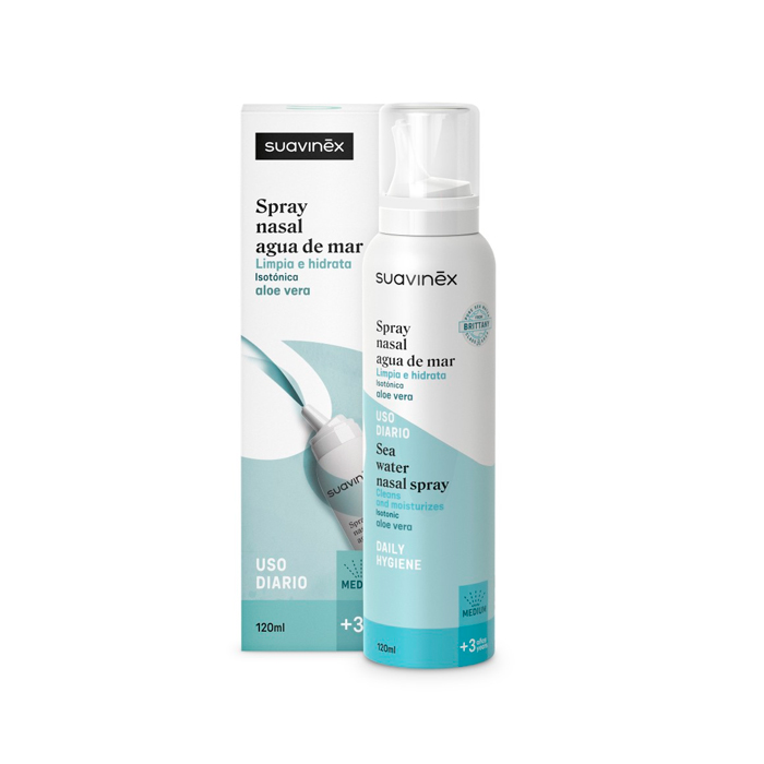 Suavinex Spray Nasal Agua de Mar Isotónica Alo Vera 120ml