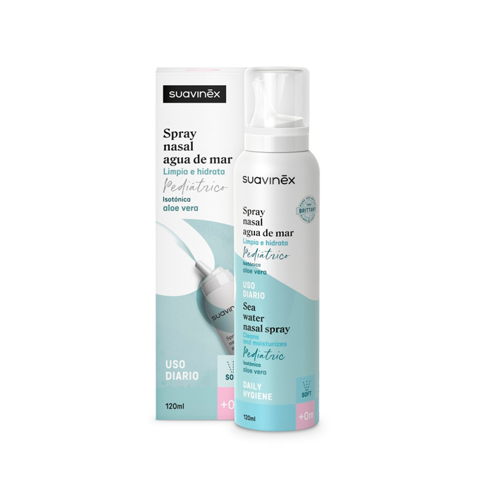Suavinex Spray Nasal Agua de Mar Pediátrico Isotónica Alo Vera 120ml