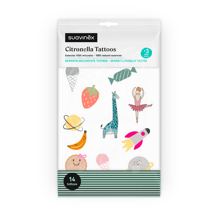 Suavinex Tattoo Citronela Be Yourself 14 Unidades