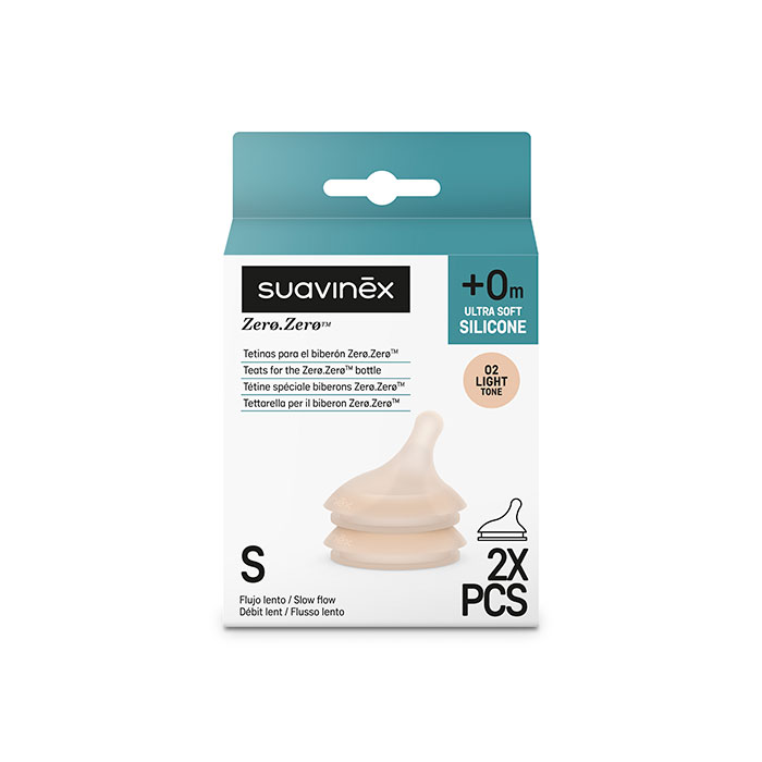 Suavinex Tetina Anticólico Zero Zero Flujo Lento 02 Light +0m 2 Uds