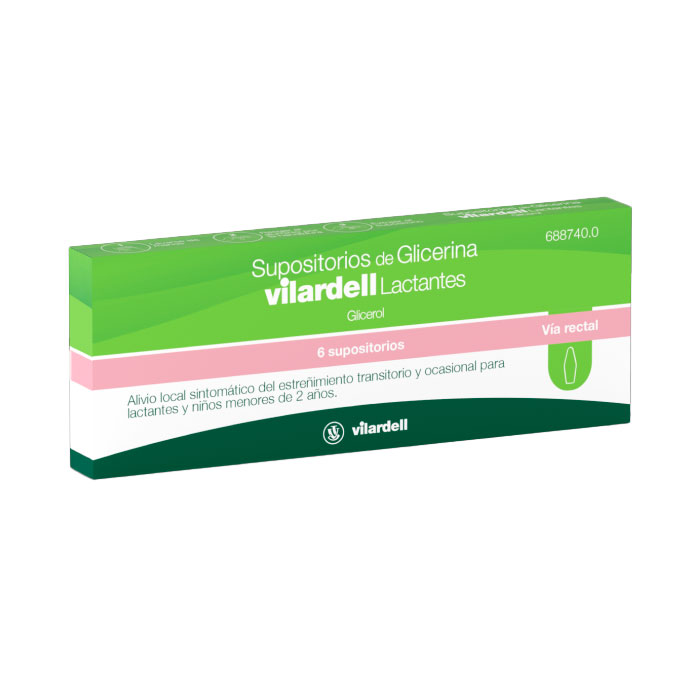 Supositorios de Glicerina Vilardell Lactancia 6 Unidades