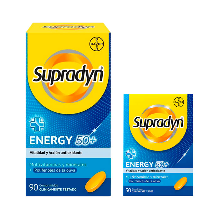 Supradyn Energy 50+ Pack 90 + 30 Comprimidos