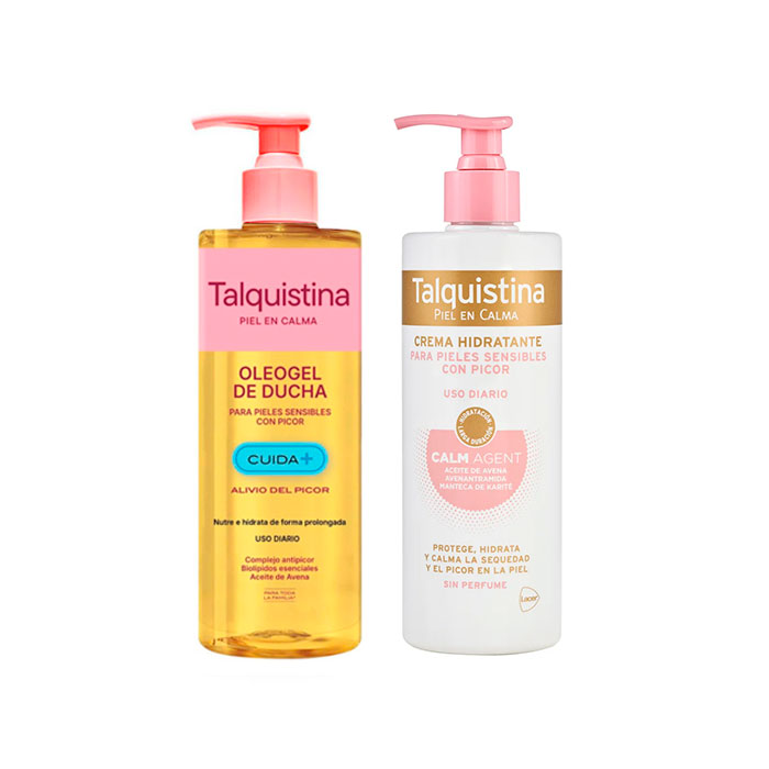Talquistina Pack Oleogel de Ducha 400ml + Crema Hidratante 400ml