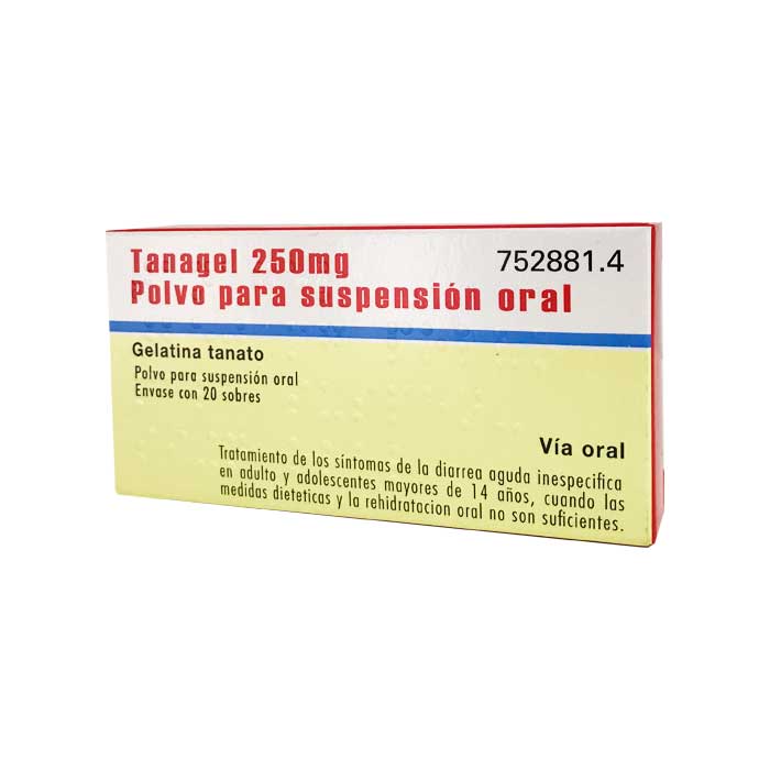 Tanagel 250mg Polvo Para Suspension Oral 20 Sobres