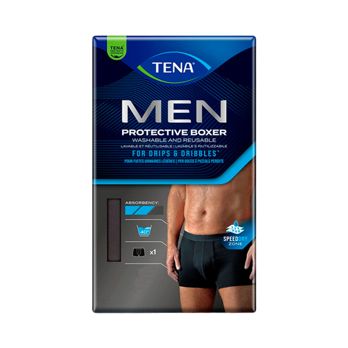 Tena Men Calzoncillos Protectores Lavables Negros Talla Xl