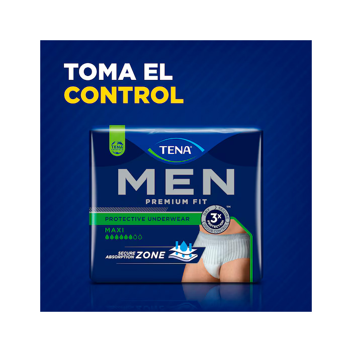 Tena Men Premium Fit Ropa Interior Protectora Maxi Talla S-m 10 Uds
