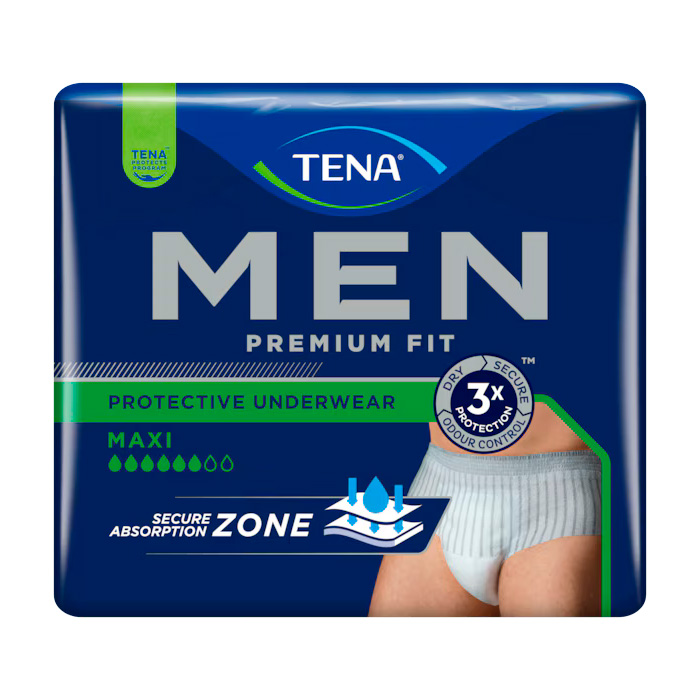 Tena Men Premium Fit Ropa Interior Protectora Maxi Talla S-m 10 Uds