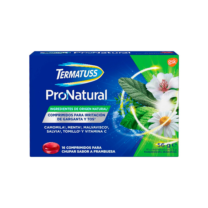 Termatuss Pronatural 16 Comprimidos Para la Tos