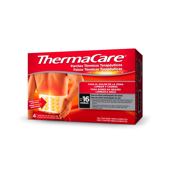 Thermacare Lumbar/ Cadera 4 Parches Térmicos