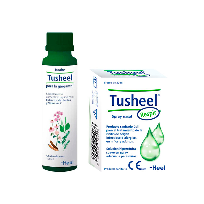 Tusheel Jarabe Para la Garganta 150ml + Tusheel Respir Spray Nasal 20ml